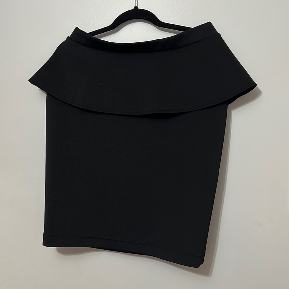 Black Peplum Skirt